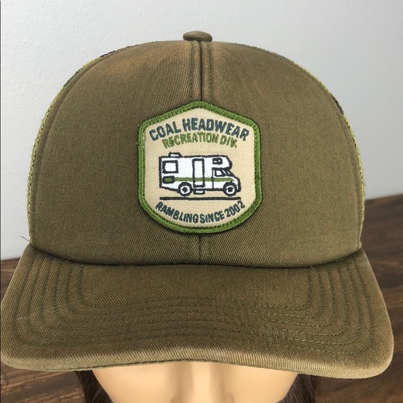 Distressed Coal RV Camouflage SnapBack Hat - Picture 2 of 11